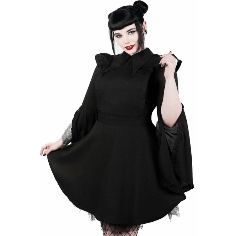 KILLSTAR Low-lita apron dress and blouse set (M)